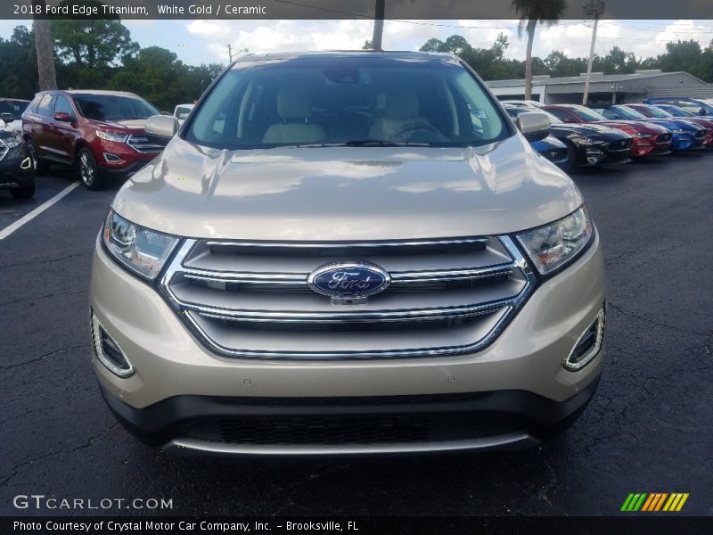White Gold / Ceramic 2018 Ford Edge Titanium