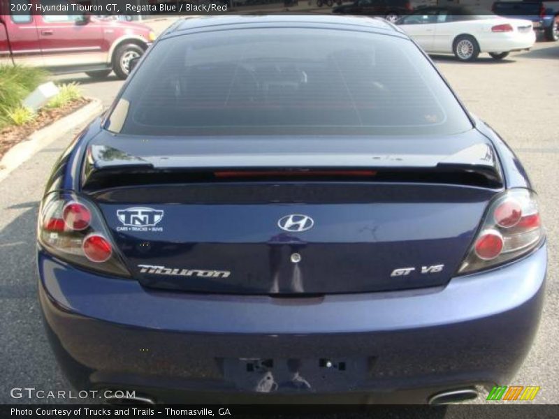 Regatta Blue / Black/Red 2007 Hyundai Tiburon GT
