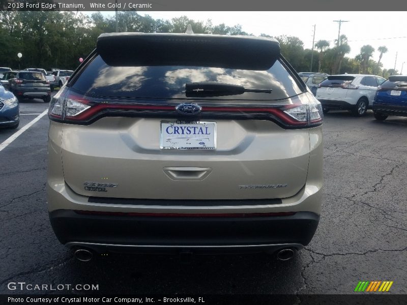 White Gold / Ceramic 2018 Ford Edge Titanium