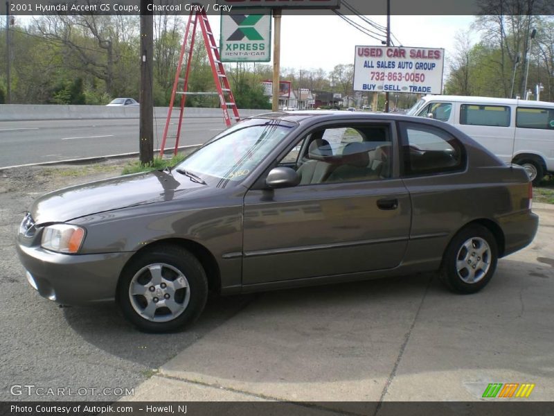 Charcoal Gray / Gray 2001 Hyundai Accent GS Coupe