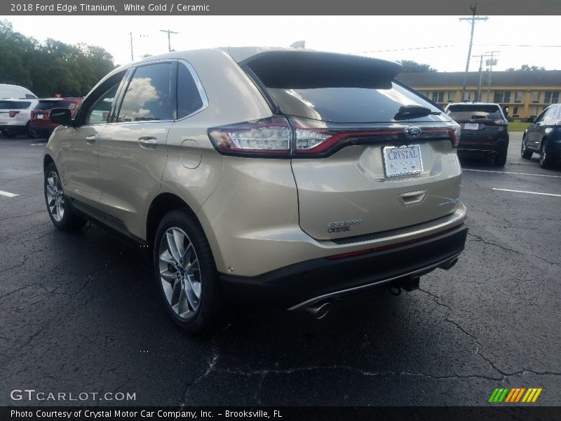 White Gold / Ceramic 2018 Ford Edge Titanium