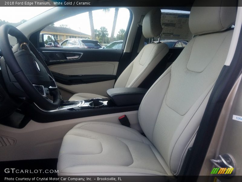 White Gold / Ceramic 2018 Ford Edge Titanium