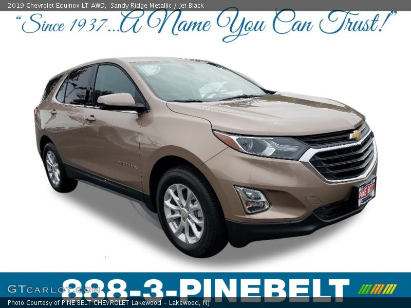 Sandy Ridge Metallic / Jet Black 2019 Chevrolet Equinox LT AWD