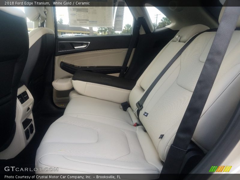 White Gold / Ceramic 2018 Ford Edge Titanium