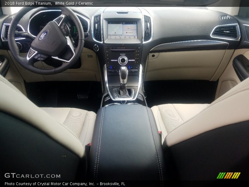 White Gold / Ceramic 2018 Ford Edge Titanium