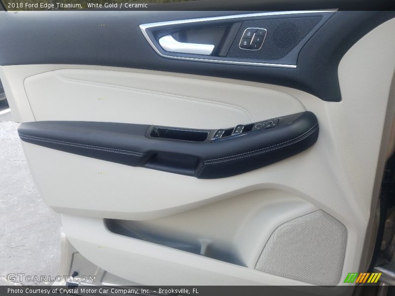White Gold / Ceramic 2018 Ford Edge Titanium