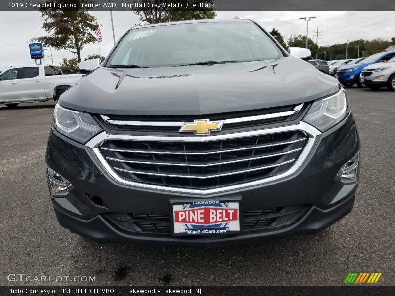 Nightfall Gray Metallic / Jet Black 2019 Chevrolet Equinox Premier AWD