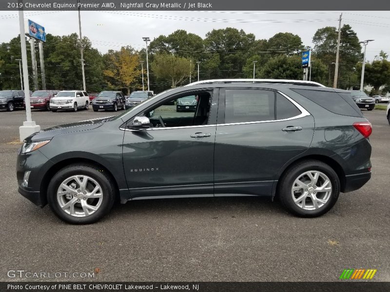 Nightfall Gray Metallic / Jet Black 2019 Chevrolet Equinox Premier AWD