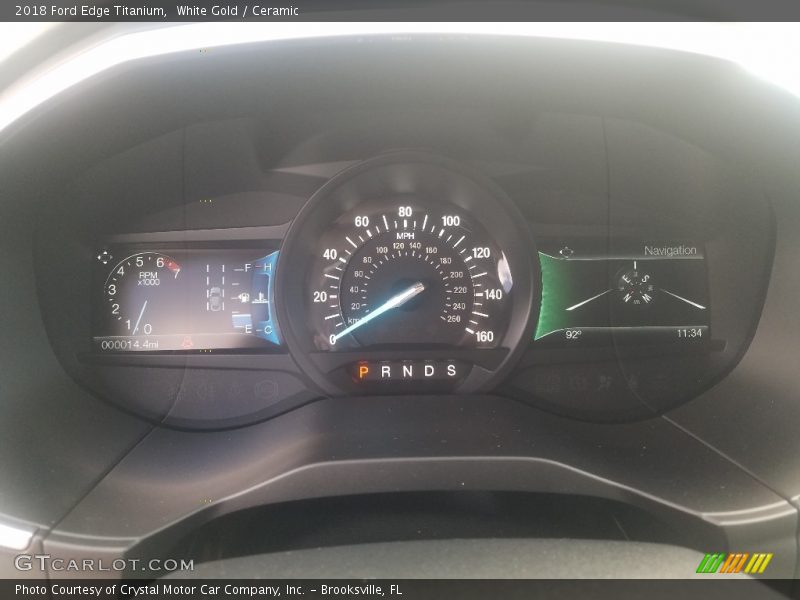 White Gold / Ceramic 2018 Ford Edge Titanium
