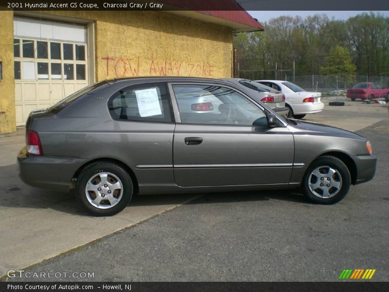 Charcoal Gray / Gray 2001 Hyundai Accent GS Coupe
