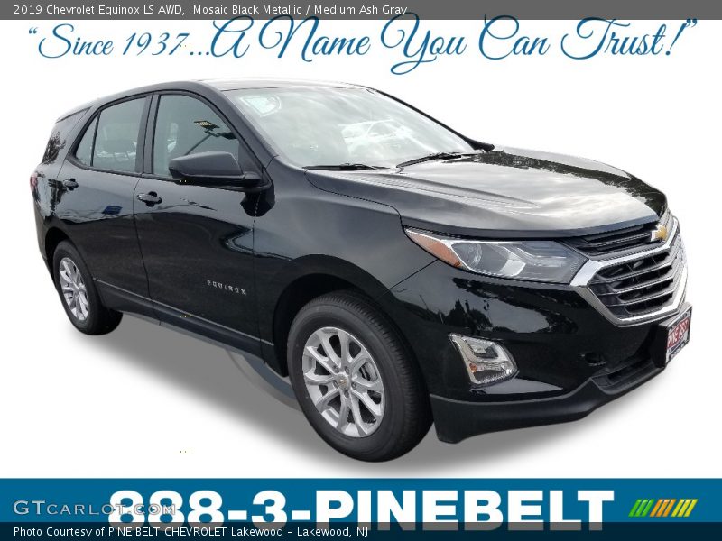 Mosaic Black Metallic / Medium Ash Gray 2019 Chevrolet Equinox LS AWD