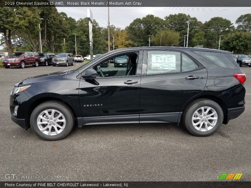 Mosaic Black Metallic / Medium Ash Gray 2019 Chevrolet Equinox LS AWD