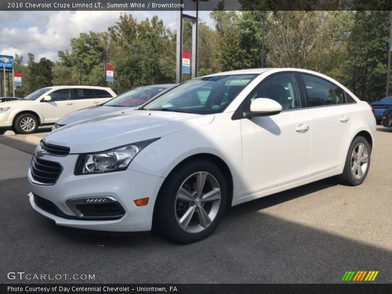 Summit White / Brownstone 2016 Chevrolet Cruze Limited LT