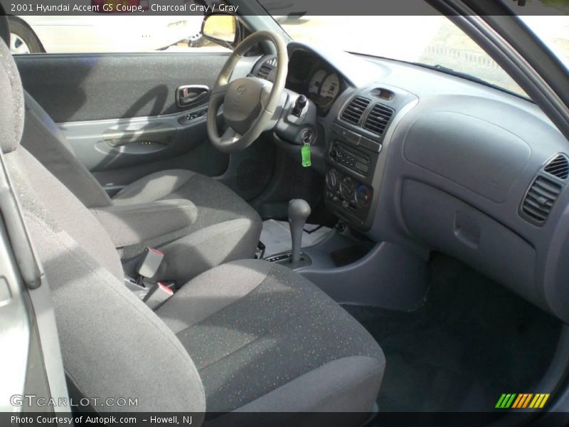 Charcoal Gray / Gray 2001 Hyundai Accent GS Coupe