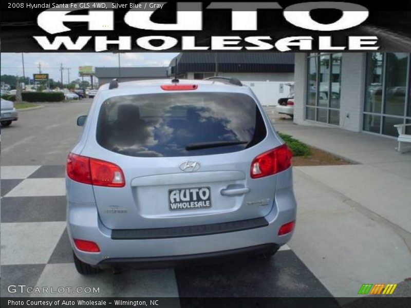 Silver Blue / Gray 2008 Hyundai Santa Fe GLS 4WD