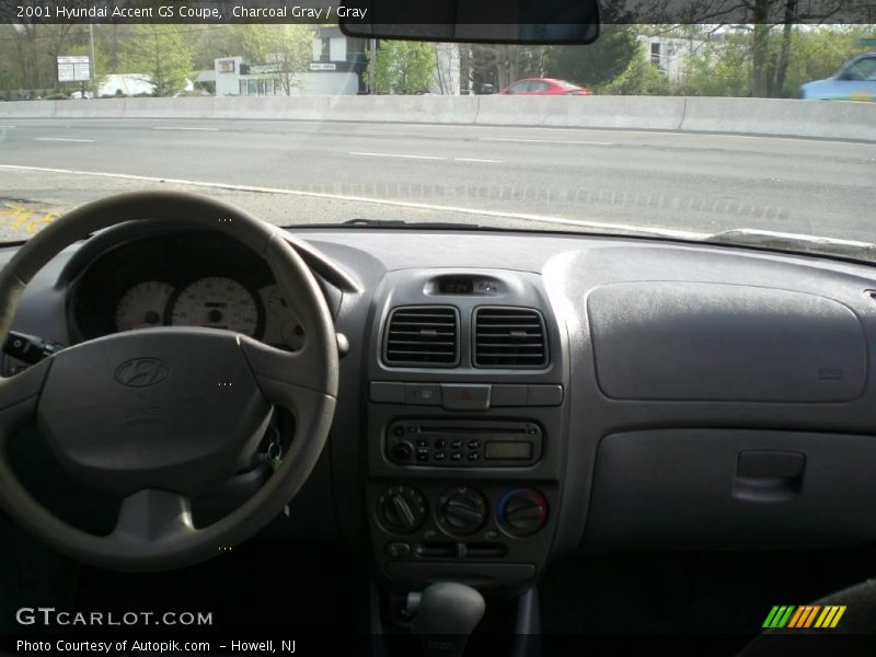 Charcoal Gray / Gray 2001 Hyundai Accent GS Coupe