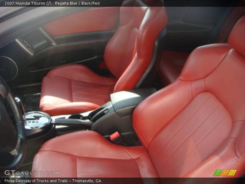 Regatta Blue / Black/Red 2007 Hyundai Tiburon GT