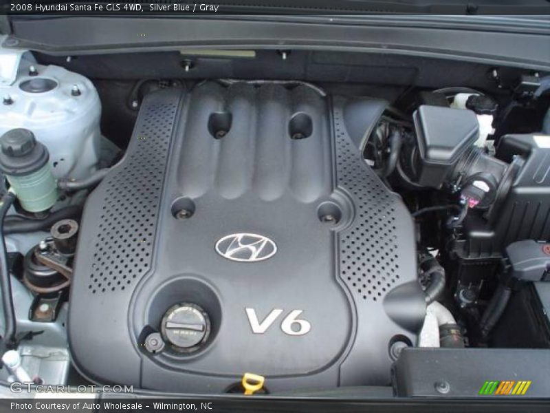 Silver Blue / Gray 2008 Hyundai Santa Fe GLS 4WD