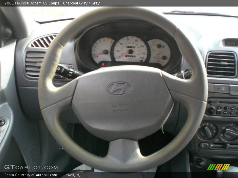 Charcoal Gray / Gray 2001 Hyundai Accent GS Coupe