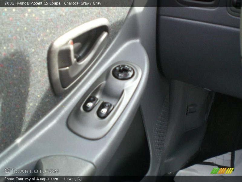 Charcoal Gray / Gray 2001 Hyundai Accent GS Coupe