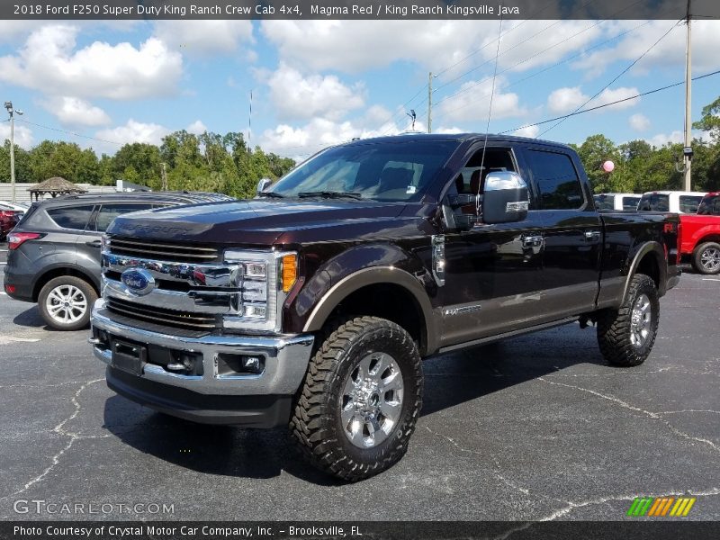 Magma Red / King Ranch Kingsville Java 2018 Ford F250 Super Duty King Ranch Crew Cab 4x4