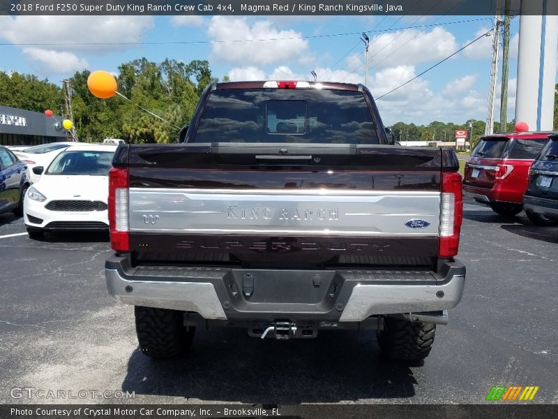 Magma Red / King Ranch Kingsville Java 2018 Ford F250 Super Duty King Ranch Crew Cab 4x4