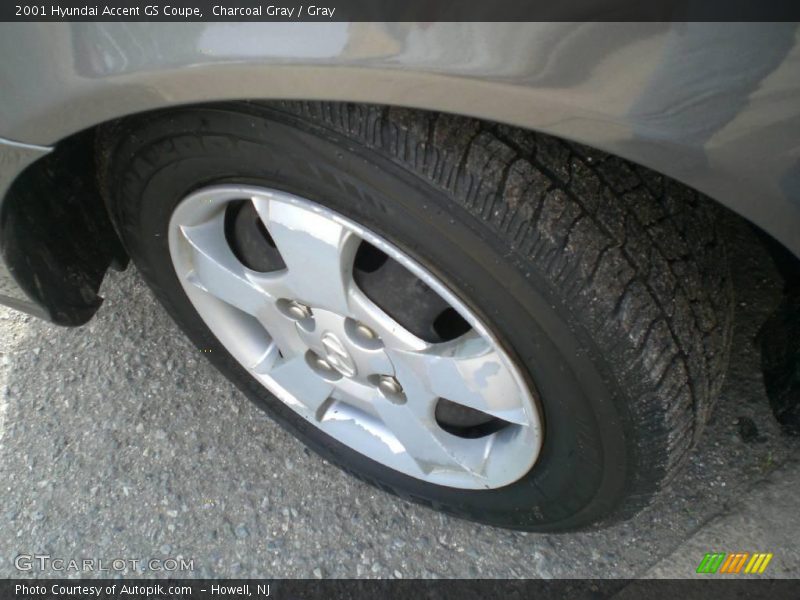 Charcoal Gray / Gray 2001 Hyundai Accent GS Coupe