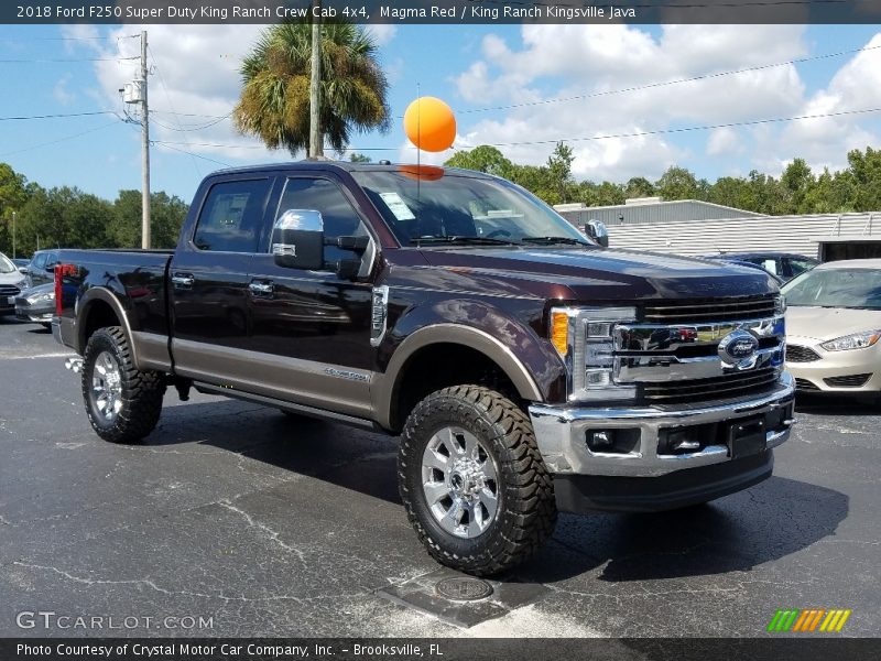 Magma Red / King Ranch Kingsville Java 2018 Ford F250 Super Duty King Ranch Crew Cab 4x4
