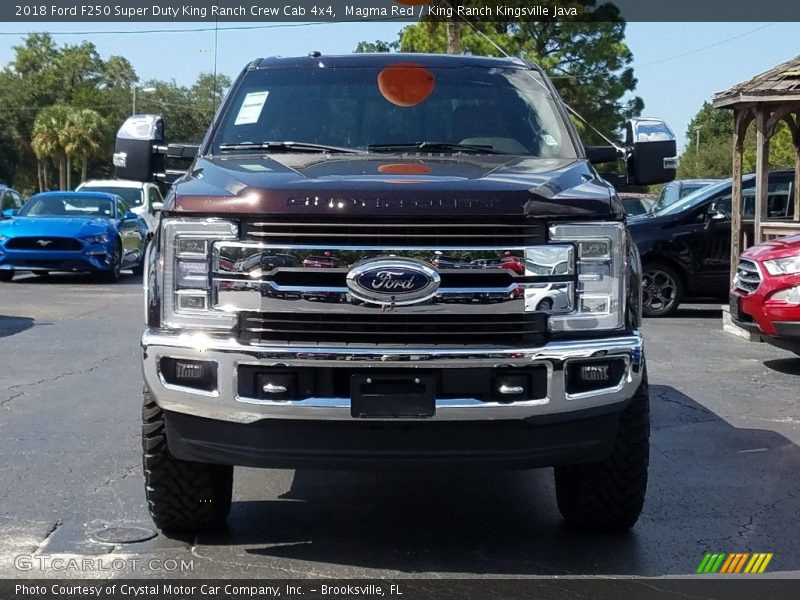 Magma Red / King Ranch Kingsville Java 2018 Ford F250 Super Duty King Ranch Crew Cab 4x4