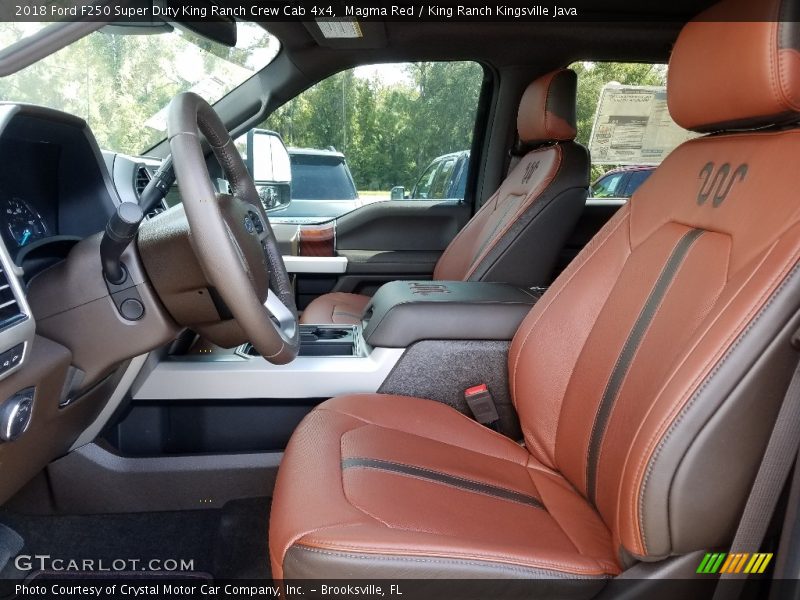 Magma Red / King Ranch Kingsville Java 2018 Ford F250 Super Duty King Ranch Crew Cab 4x4