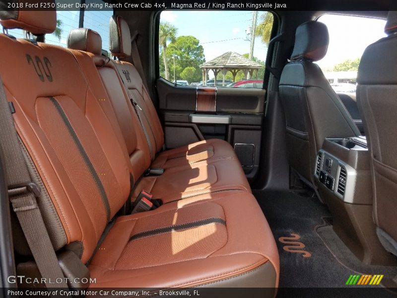 Magma Red / King Ranch Kingsville Java 2018 Ford F250 Super Duty King Ranch Crew Cab 4x4