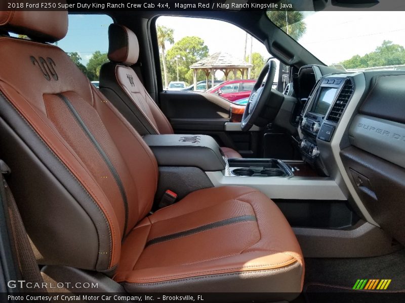 Magma Red / King Ranch Kingsville Java 2018 Ford F250 Super Duty King Ranch Crew Cab 4x4