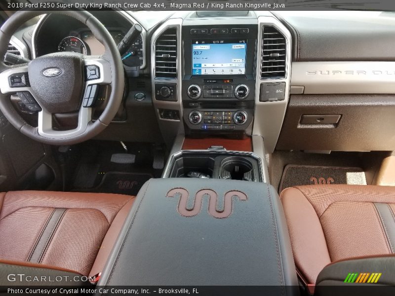 Magma Red / King Ranch Kingsville Java 2018 Ford F250 Super Duty King Ranch Crew Cab 4x4
