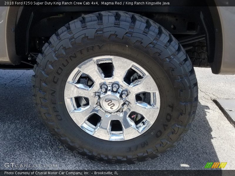 Magma Red / King Ranch Kingsville Java 2018 Ford F250 Super Duty King Ranch Crew Cab 4x4