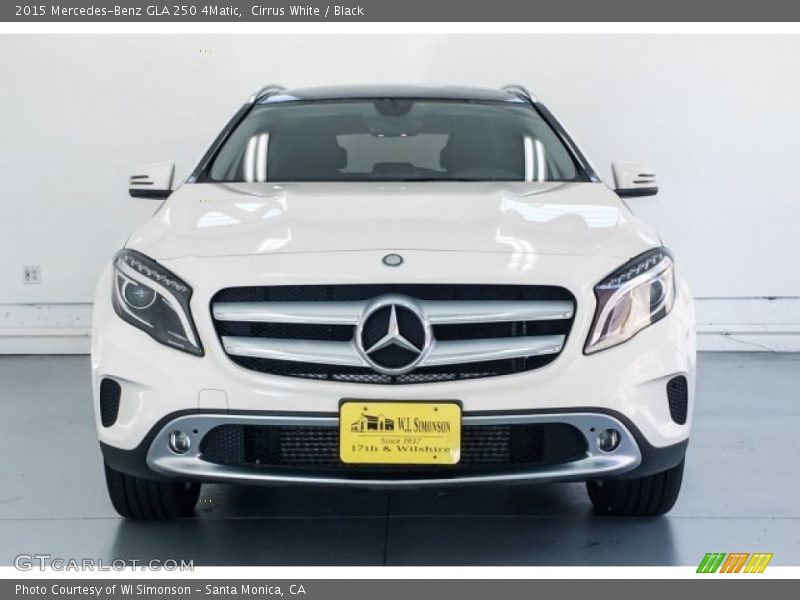 Cirrus White / Black 2015 Mercedes-Benz GLA 250 4Matic