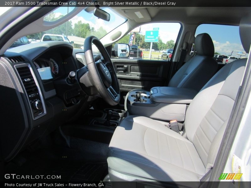Bright Silver Metallic / Black/Diesel Gray 2017 Ram 3500 Tradesman Crew Cab 4x4 Chassis