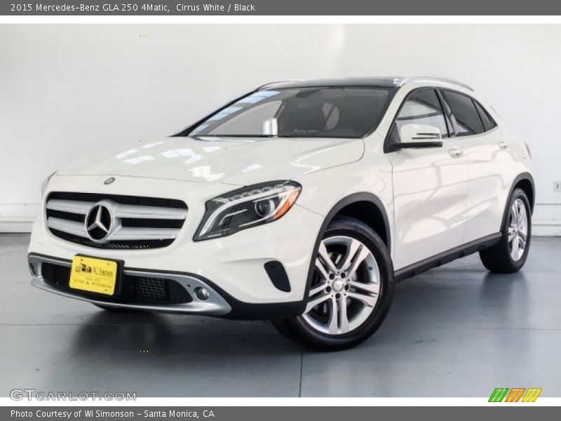 Cirrus White / Black 2015 Mercedes-Benz GLA 250 4Matic