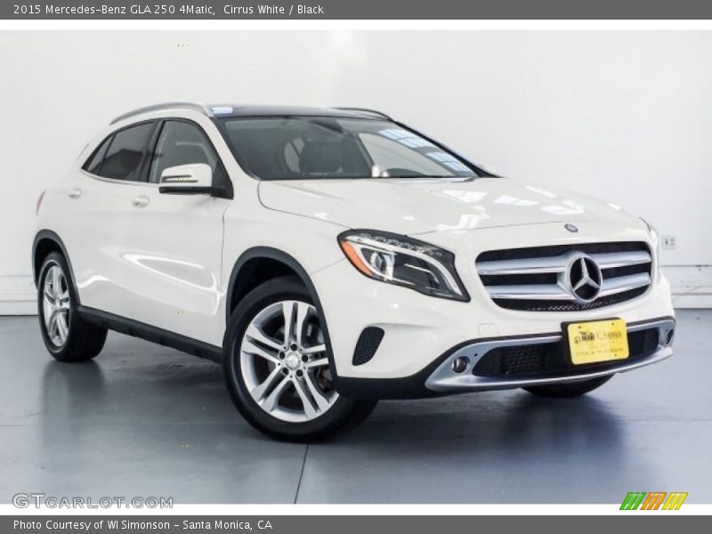 Cirrus White / Black 2015 Mercedes-Benz GLA 250 4Matic