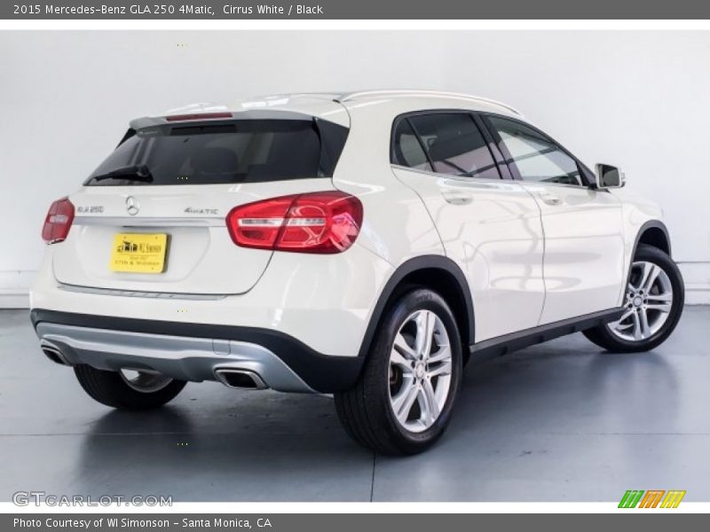 Cirrus White / Black 2015 Mercedes-Benz GLA 250 4Matic