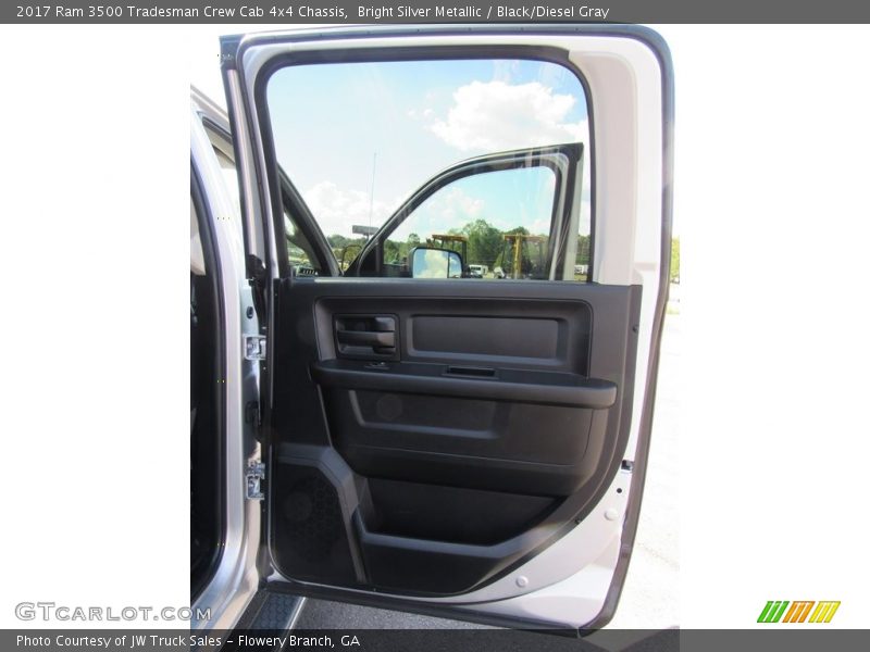 Bright Silver Metallic / Black/Diesel Gray 2017 Ram 3500 Tradesman Crew Cab 4x4 Chassis