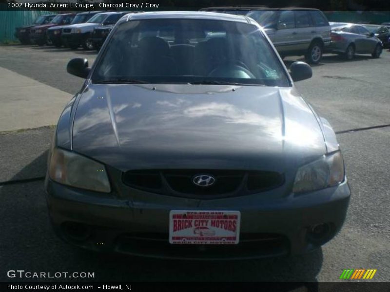 Charcoal Gray / Gray 2002 Hyundai Accent L Coupe