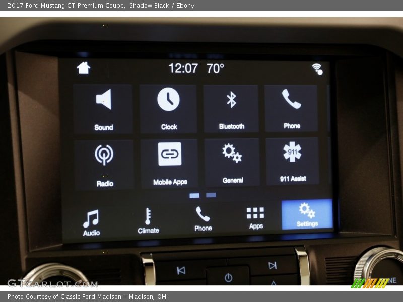 Controls of 2017 Mustang GT Premium Coupe