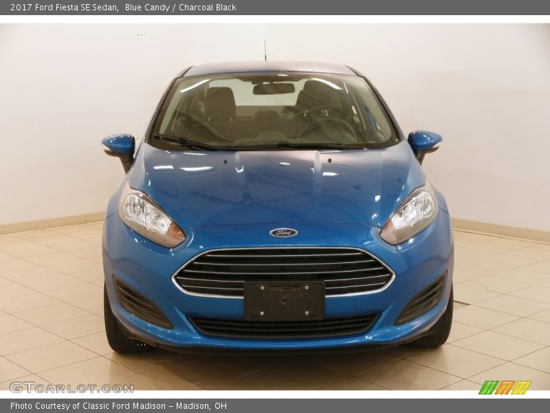 Blue Candy / Charcoal Black 2017 Ford Fiesta SE Sedan
