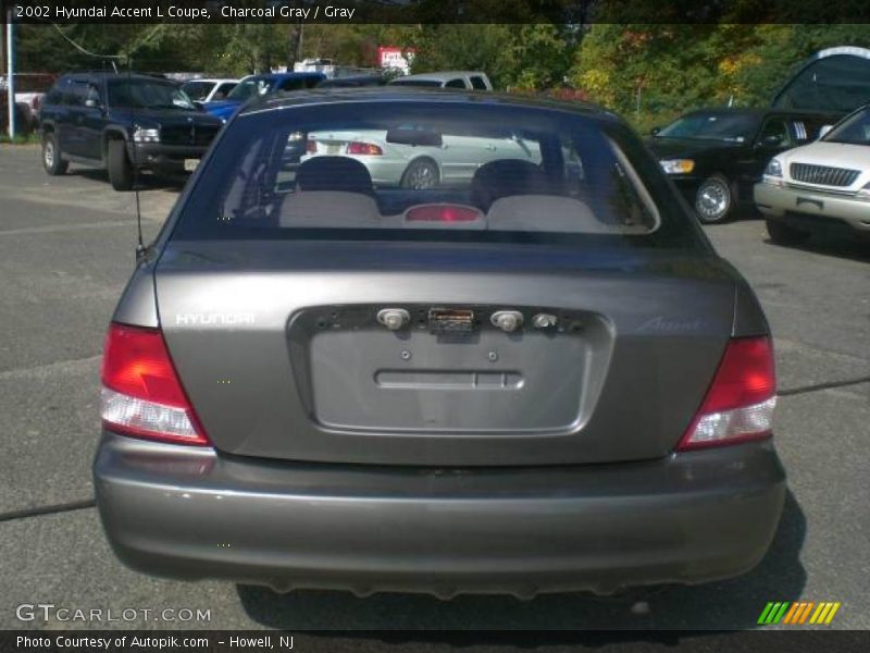 Charcoal Gray / Gray 2002 Hyundai Accent L Coupe