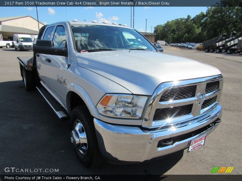 Bright Silver Metallic / Black/Diesel Gray 2017 Ram 3500 Tradesman Crew Cab 4x4 Chassis