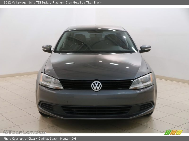 Platinum Gray Metallic / Titan Black 2012 Volkswagen Jetta TDI Sedan