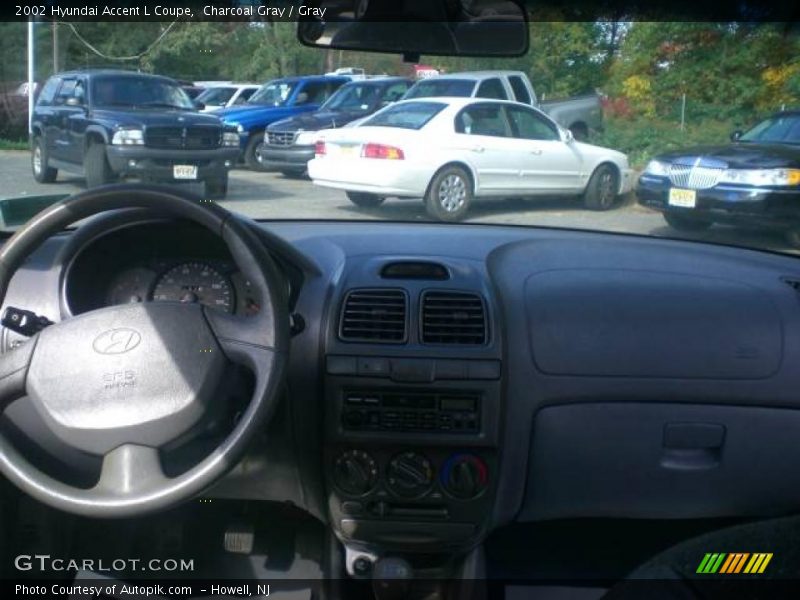 Charcoal Gray / Gray 2002 Hyundai Accent L Coupe