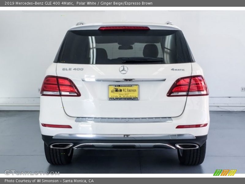 Polar White / Ginger Beige/Espresso Brown 2019 Mercedes-Benz GLE 400 4Matic