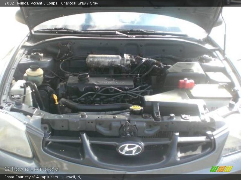 Charcoal Gray / Gray 2002 Hyundai Accent L Coupe