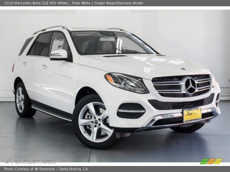 Polar White / Ginger Beige/Espresso Brown 2019 Mercedes-Benz GLE 400 4Matic